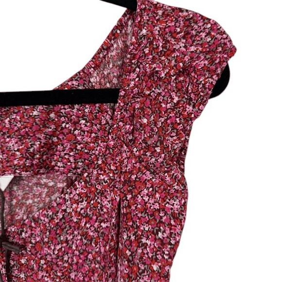 NEW! Rolla's Erin Paris Floral Dress Red Button Front Sweetheart Neck Size XS - Picture 3 of 10